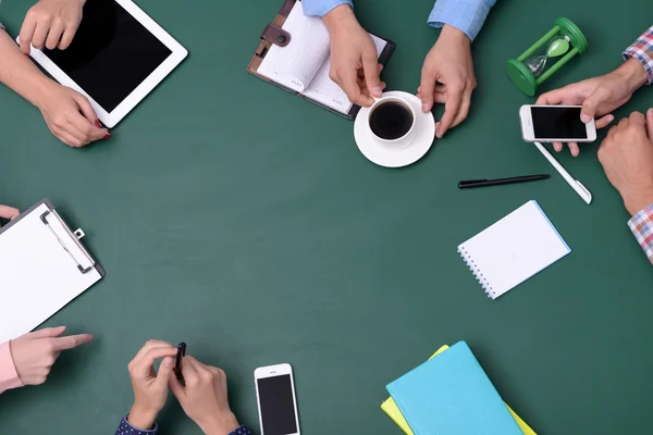 People hands at working process — Stock Photo, Image