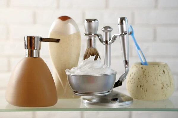 Kit de afeitado de lujo masculino — Foto de Stock