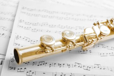 Flüt müzik arka plan notları