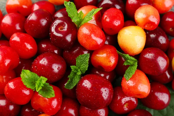 Sweet cherries, close-up — Stock Photo, Image