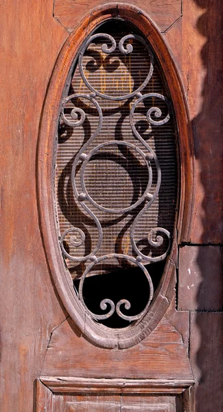 Old wooden door close up — Stock Photo, Image