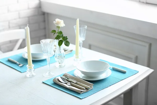 Beautiful table setting close up — Stock Photo, Image