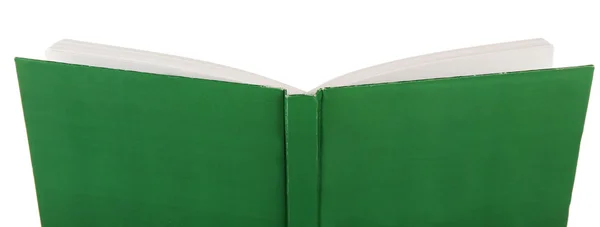在白色上隔离开来的打开的书 — 图库照片