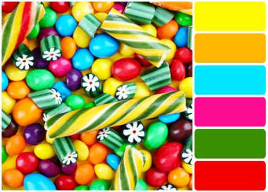 Parlak şeker ve palet