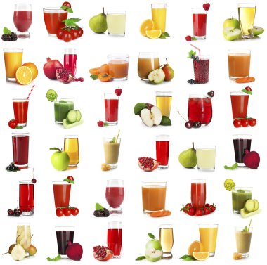 Farklı meyve suları kolaj
