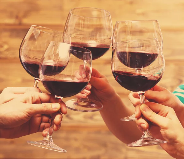 Bicchieri di vino rosso — Foto Stock