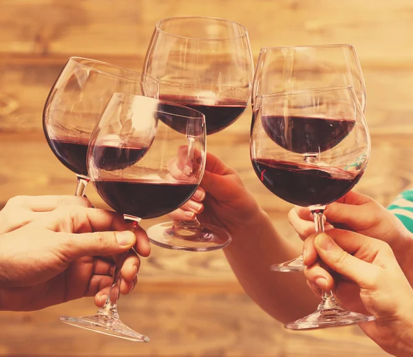 Glasses of red wine — Stock Photo, Image