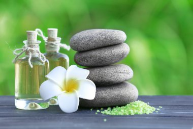 Spa natürmort ahşap tablo