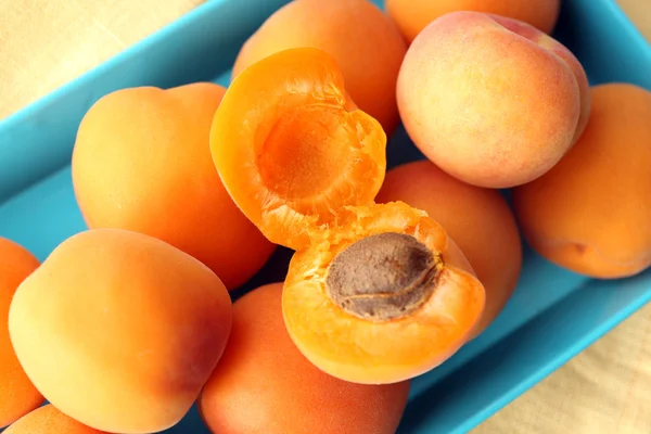 Ripe apricots close up — Stock Photo, Image