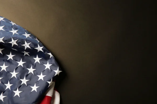 Bandeira americana no escuro — Fotografia de Stock