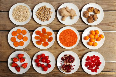 Farklı ürünler üzerinde daireler