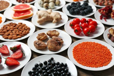 Farklı ürünler üzerinde daireler