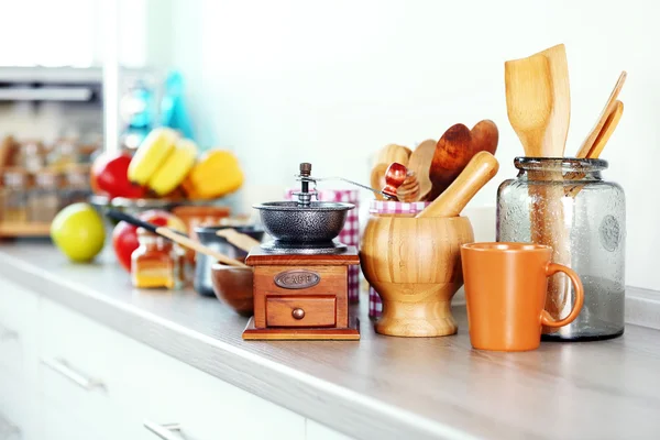 Composition with different utensils — Stock Photo, Image