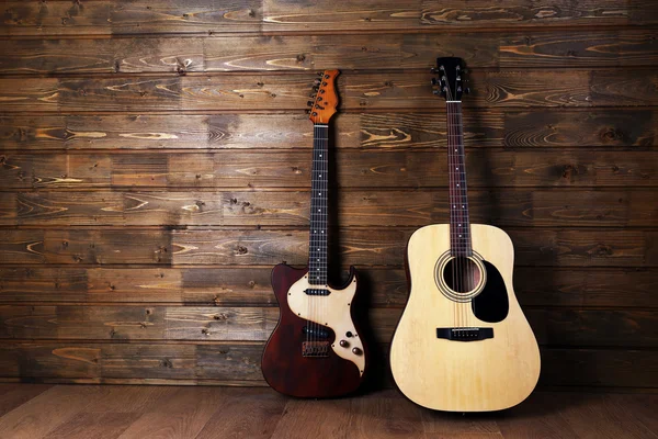 Guitarras elétricas e acústicas — Fotografia de Stock