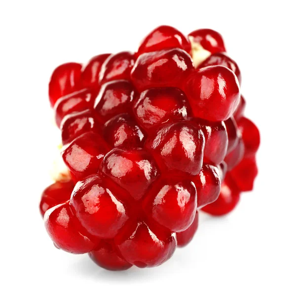 Juicy pomegranate isolated on white — Stock Photo, Image