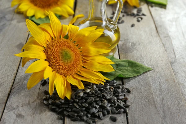 Beautiful bright sunflowers — Stock Photo, Image