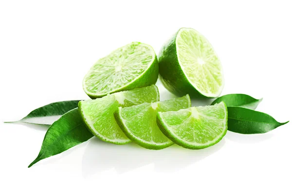 Sliced fresh limes — Stock Photo, Image