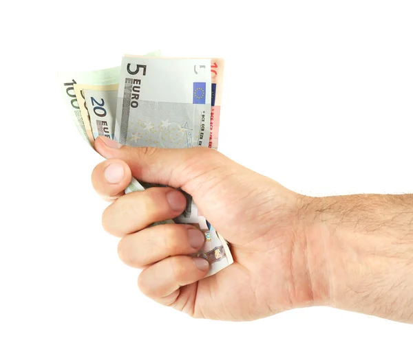 Hand som håller pengar — Stockfoto