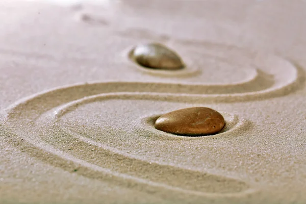 Zen garden with stones — Stock Photo, Image