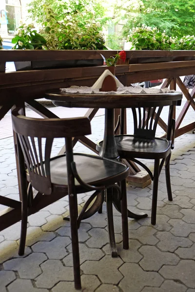 Café terraza al aire libre — Foto de Stock