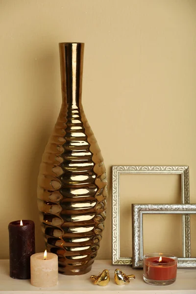 Modern vase with decor — Stock Photo, Image