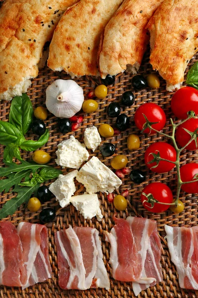 Ingredienti della cucina mediterranea — Foto Stock
