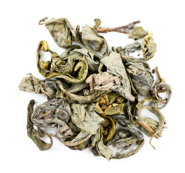 Pile of herbal tea isolated on white — Stock Photo, Image