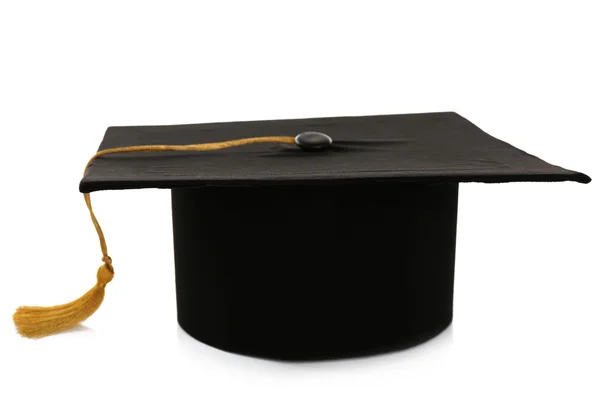Black Grad Hat — Stock Photo, Image
