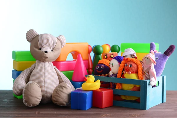 Pile of colorful toys — Stock Photo, Image