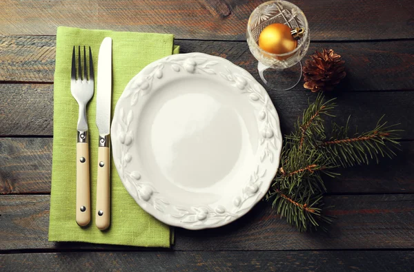 Christmas table setting concept — Stock Photo, Image