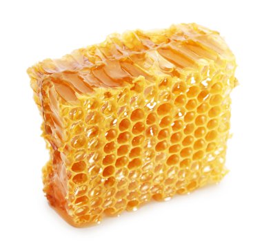 Petek üzerinde beyaz izole