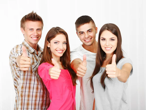 Group of happy young students — Stock Photo, Image