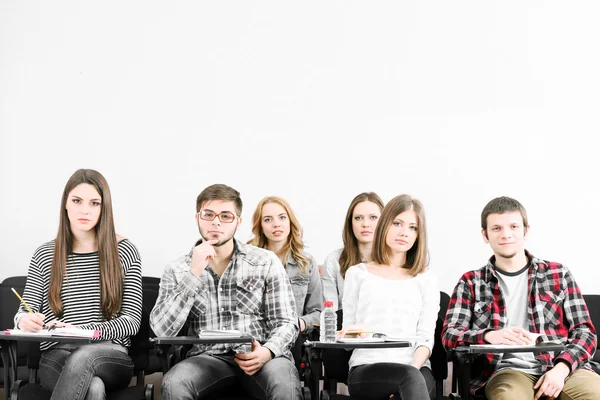 Studenti v učebně — Stock fotografie