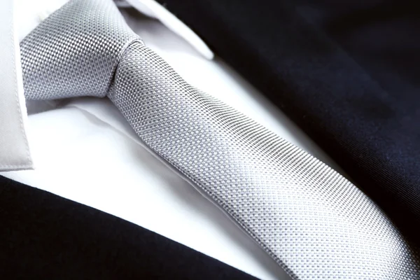 Manliga jacka med skjorta och slips — Stockfoto