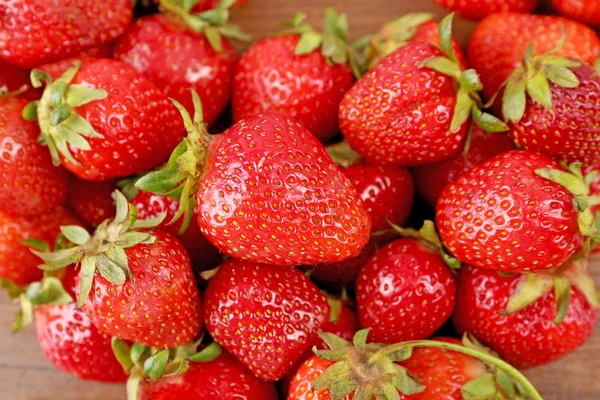 Reife Erdbeeren, Nahaufnahme — Stockfoto