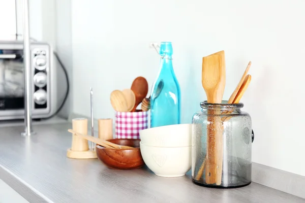 Composition with different utensils — Stock Photo, Image