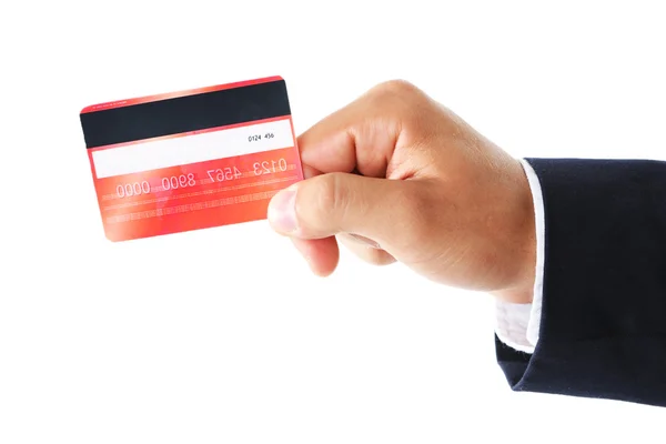 Handhållna kreditkort — Stockfoto