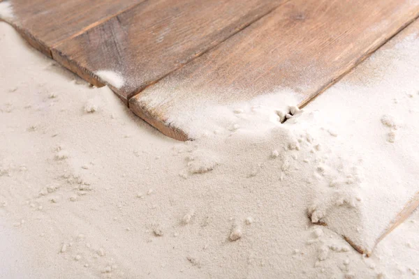 Areia com pranchas de madeira, close-up — Fotografia de Stock