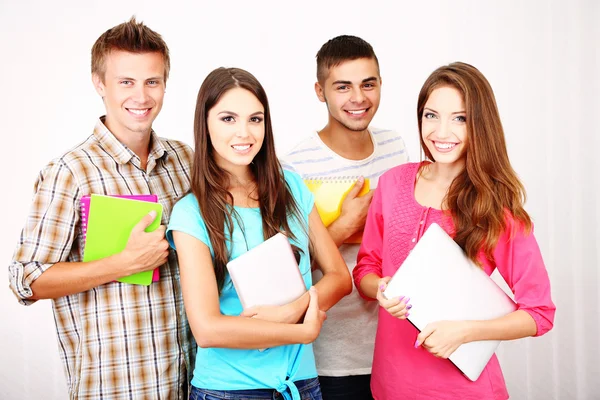 Group of happy young students Stock Photo