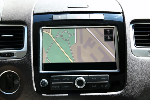 Navigációs rendszer az autóban — Stock Fotó