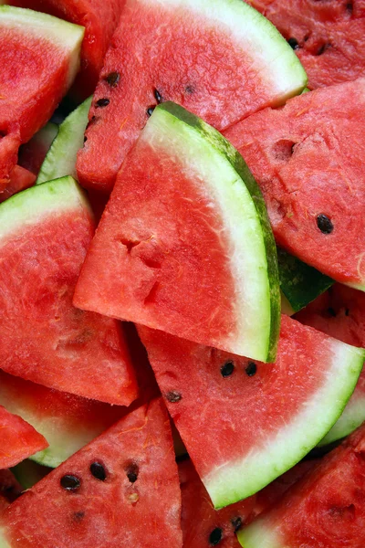 Slices of ripe watermelon close up — Stock Photo, Image