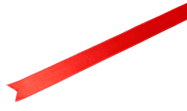 Fita de seda vermelha — Fotografia de Stock