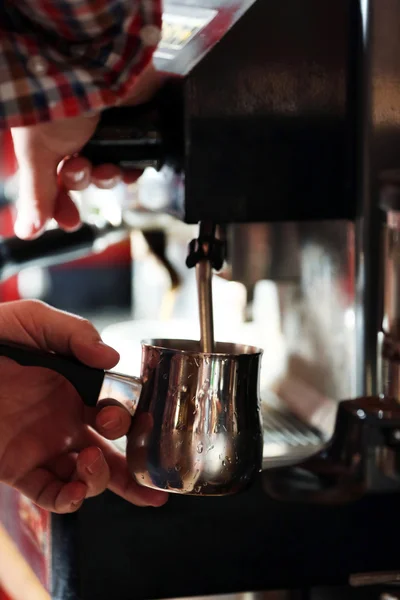 Coffee machine, close up — Stock Photo, Image