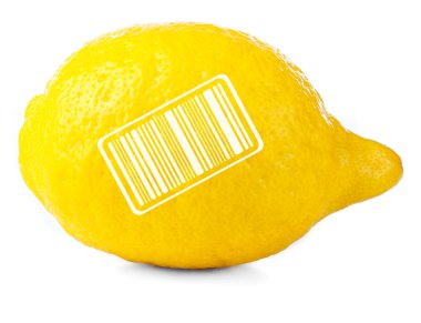 Barkod ile taze limon