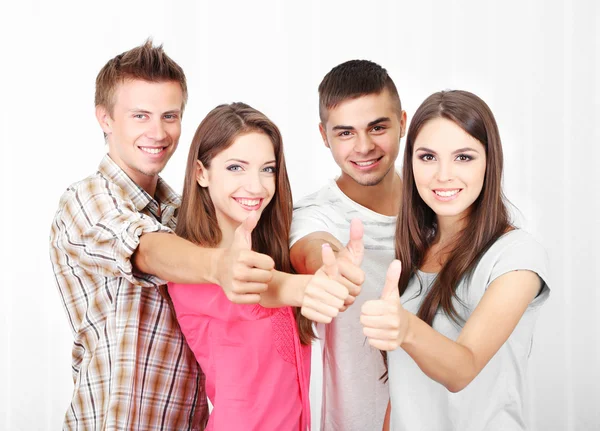 Group of happy young students — Stock Photo, Image