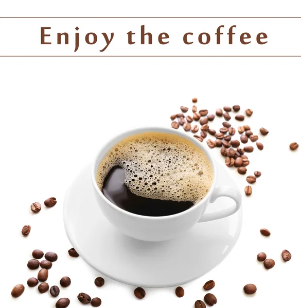 Csésze kávé izolált — Stock Fotó