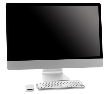 Boş ekran ile modern bilgisayar
