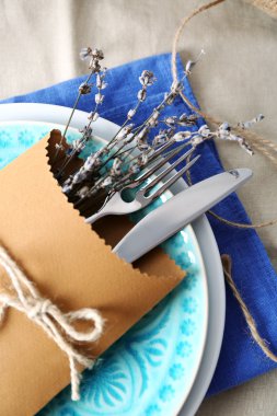 Tablo ayarı lavanta çiçekleri ile