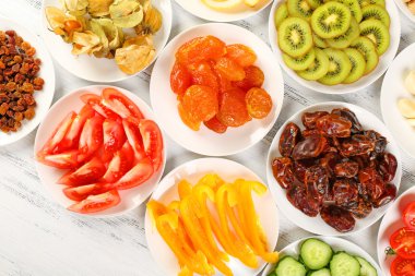 Farklı ürünler üzerinde daireler