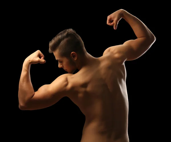 Muscle young man — Stock Photo, Image